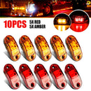 Waterproof Truck Trailer LED Lights Front Rear Side Marker 2.5" Indicators