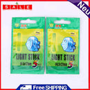 25pcs/5packs Fishing Lightweight Sticks Multi-Color Float Bar Light Fluorescent Light