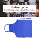 Women Men Adjustable Kitchen Apron Pure Color Waterproof Bib for Cooking