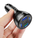 #A Car Motorcycle QC3.0 PD USB Charger Power Socket Escondite Secreto for Car