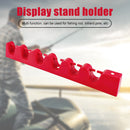6 Holes Fishing Rod Storage Rack Wall Mounted Fishing Pole Display Stand Holder