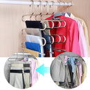 Stainless Steel Pants Trousers Hanger Clothes Rack Closet Holder Organizer