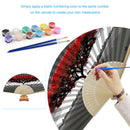 Mangrove Oil Paint Folding Fan By Numbers DIY Painted Art Digital Oil Painting