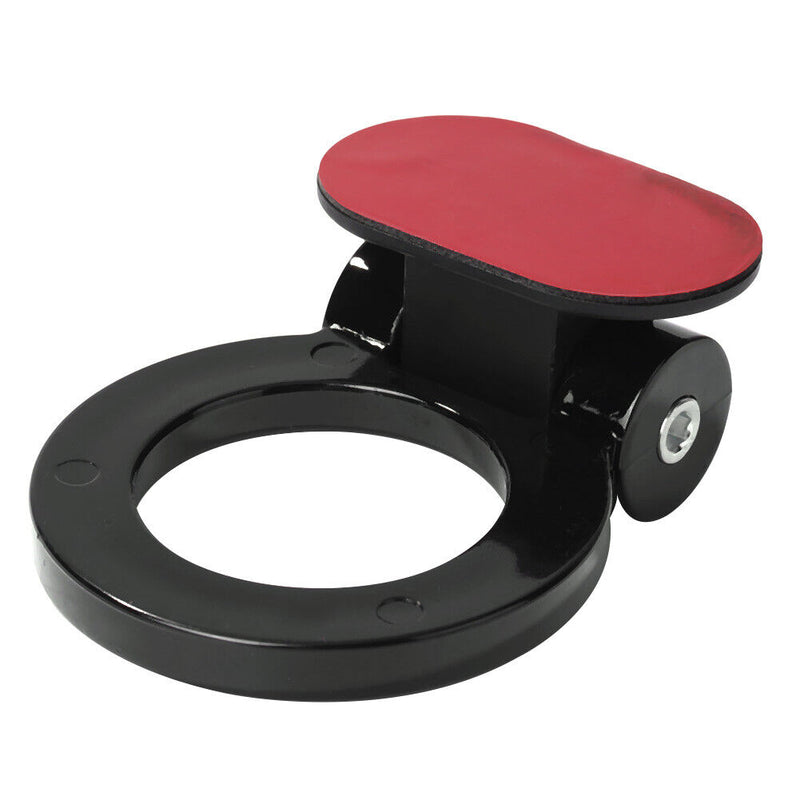 Decorative Car Trailer Hook Racing Ring Style Bumper Towing Hook (Black) Newly