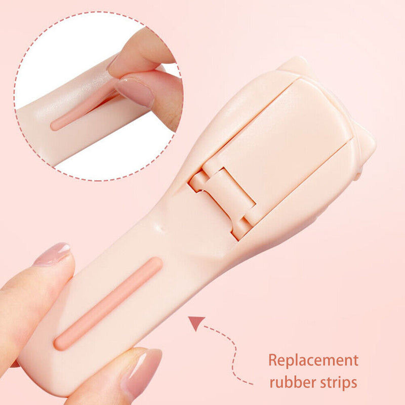 Silicone Strip Eyelash Curler Scalable Design Eyebrow Trimmer Comb Makeup Tool