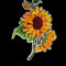 Sunflower Patch Cloth Bag Stickerei Applique Aufkleber Abzeichen-Patches N C9G8