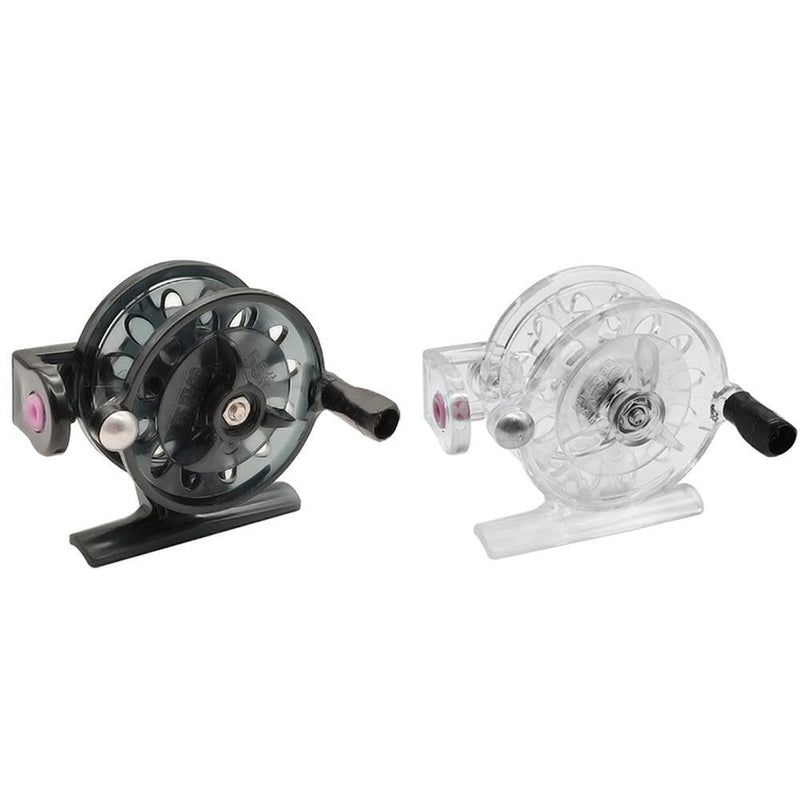 55mm Plastic Metal Winter Ice Fishing Reels Portable Fishing Reel (White)