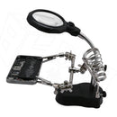 Welding Magnifying Glass with LED Clip Light Multifunctional Repair Tools Newly