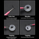 100pcs Eyelash Bloom Cup Diameter 16mm Glue Cup Premium Plastic for Beauty Salon
