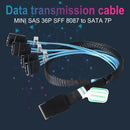 Cabledeconn G0101 MINI SAS 36P SFF 8087 to SATA 7P Hard Drive Transmission Cable
