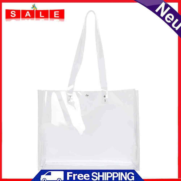 Summer Large Transparent Lady Handbag Travel Beach Shoulder Holiday Shopping Bag