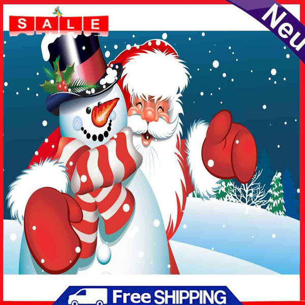 Santa Claus Oil Paint By Numbers Kits Canvas Drawing DIY Coloring Picture Crafts