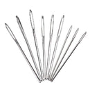 9x Large-eye Blunt Needles Steel Yarn Knitting Needles forHand Sewing Darn hot.