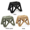 Outdoor Portable Folding Stool Camping Stools for Adults Children (Khaki)
