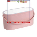 Cosmetics Box - Jewelry & Makeup Storage Train Case with LED Light & Mirror