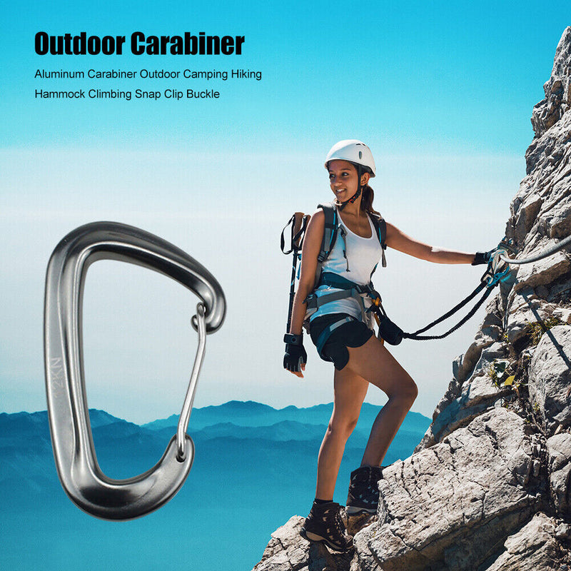 Aluminum Carabiner Outdoor Camping Hammock Buckle Hook Mountain Climbing Tool