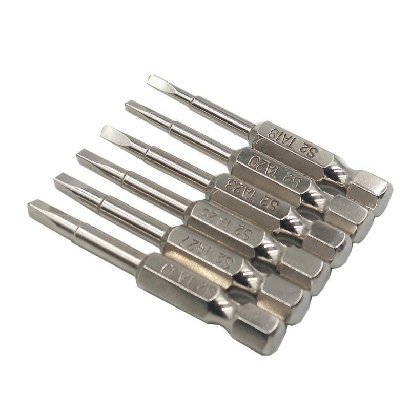 6pcs Magnetic Triangle Screwdriver Bits S2 Steel 1/4 inch Hex Shank Bit Set