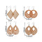 Wooden Wood Earrings Bohemian African Pendant Dangle Earrings Earring Making