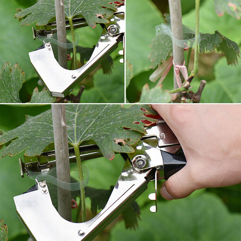 Tying Machine Grape Tomato Plant Branch Hand Binding Garden Tools (Yellow) Newly