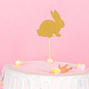 Rabbit Happy Easter Rabbit Easter Ornament Glitter Rabbit Cupcake Cake Toppers