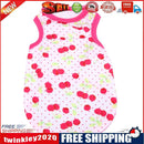 Spring Summer Puppy Small Dog Vest Clothes Pet Shirt (Cherry  Red)(L)