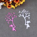Metal Cutting Dies Stencils Tree Girl for DIY Embossing Scrapbooking Album-