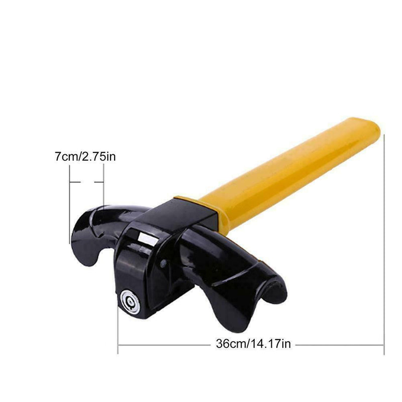 Anti-Theft Car Steering Wheel Lock T Shape High Security For Car Lock S4Y5