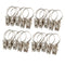 20pcs Stainless Steel Window Shower Curtain Rod Clips Rings Drapery Clips  Newly