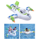 Inflatable Water Jet Swimming Rings Kid Floating Pool Beach Air Cushion Bed