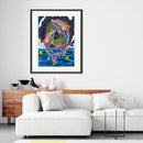 Part Special-Shaped Drill Rhinestone Diamond Painting Dolphin Luminous Hand