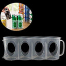 Beer Soda Can Storage Holder Kitchen Fridge Space Saver Plastic Organizer P2D9