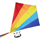 Large Rainbow Kites Easy To Assemble Launch Fly-Best For Outdoor Kite Beach P6V4