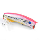 Fishing Lures 8cm 11.3g Feather Hooks Topwater Wobblers Hard Crankbait (2) Newly