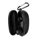Bluetooth-Compatible Earbuds Case for QCY T17 Protector Cover Skin (Black) Newly