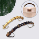 4 Pack Purse Clasp Frame 5.91 inch Bamboo DIY Bag Craft Purse Making Handle