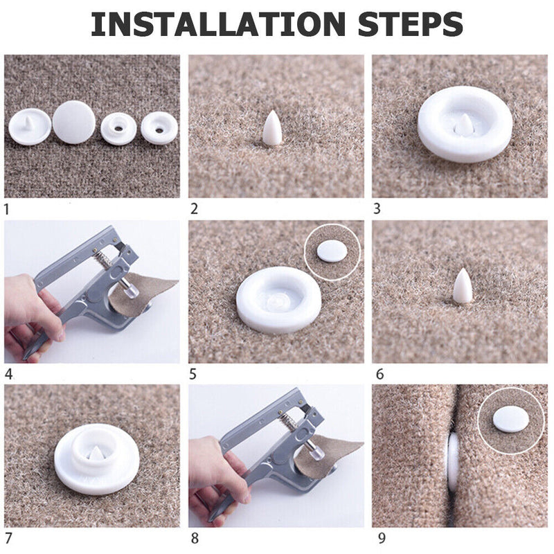 Easy Replacement of DIY Home Tailor Tool T5 Handpress Push Button Pliers Organi