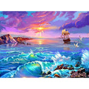 DIY Diamond Painting Kits Full Round Drill Sea Lake Mosaic Home Decoration Gifts