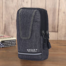 Male Oxford Cloth Mobile Phone Holder Zipper Outdoor Jogging Sports Running Bag