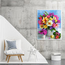 5D DIY Diamond Painting Kits Table Flowers Full Round Drill Wall Decor Art Cr