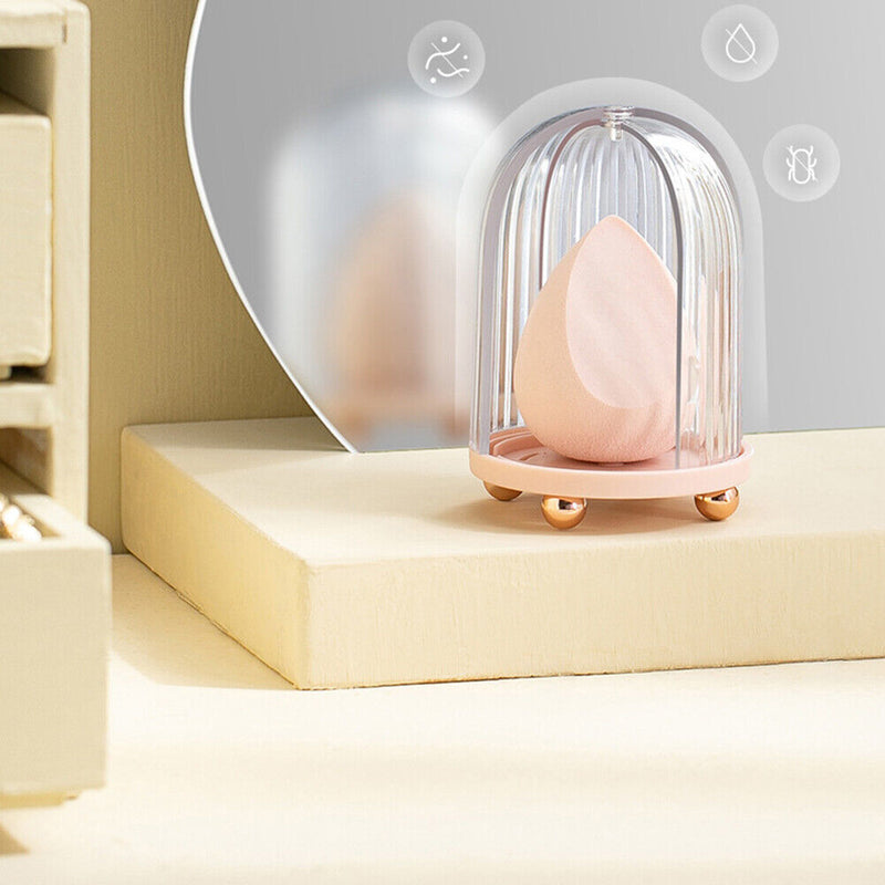 Cosmetic Puff Egg Shelf Makeup Rack Storage Blender Sponge Drying Stand Holder