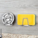 Kitchen Stainless Steel Sink Sponges Holder Self Adhesive Drain Drying Rack