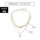 Gifts Cowry Seashell Pendant Multilayer Shell Necklace Beach Jewelry Bohemian