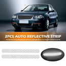 2x Car Reflector Stickers Rearview Mirror Reflective Warning Tape (White) Newly