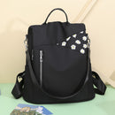 Retro Women Oxford Cloth Anti-theft Backpack Waterproof Large Capacity Knapsacks