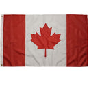 Stitched Single-sided Printing Maple Leaf Canada Flag Canadian National Banner