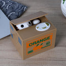 Electric Cat Steal Automated Piggy Bank Moneybox Money Saving Box Home Deco