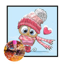 DIY Full Round Diamond Painting Cute Cartoon Animal Picture Rhinestone Mosaic