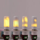 LED Flame Bulb Light Simulation Flickering Flame Atmosphere Lamp (Yellow) Newly