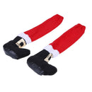 Christmas Chair Leg Table Santa Leg Chair Foot Covers Party W