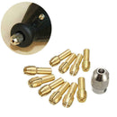 11Pcs Brass Drill Chuck Collet Bits 0.5-3.2mm Shank For Rotary